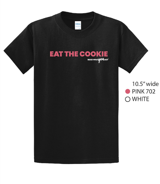 Feminist Black Graphic Tee Eat the Cookie